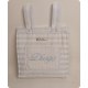Bolso para cochecito Modelo Dori rayas azul y blanco