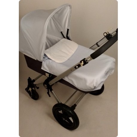 Pack Stock Capota y Cubrecuco Azul Cielo Motas