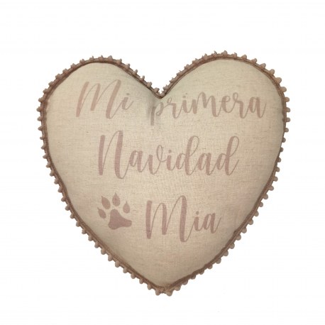 Cojín Mi primera Navidad Mascotas
