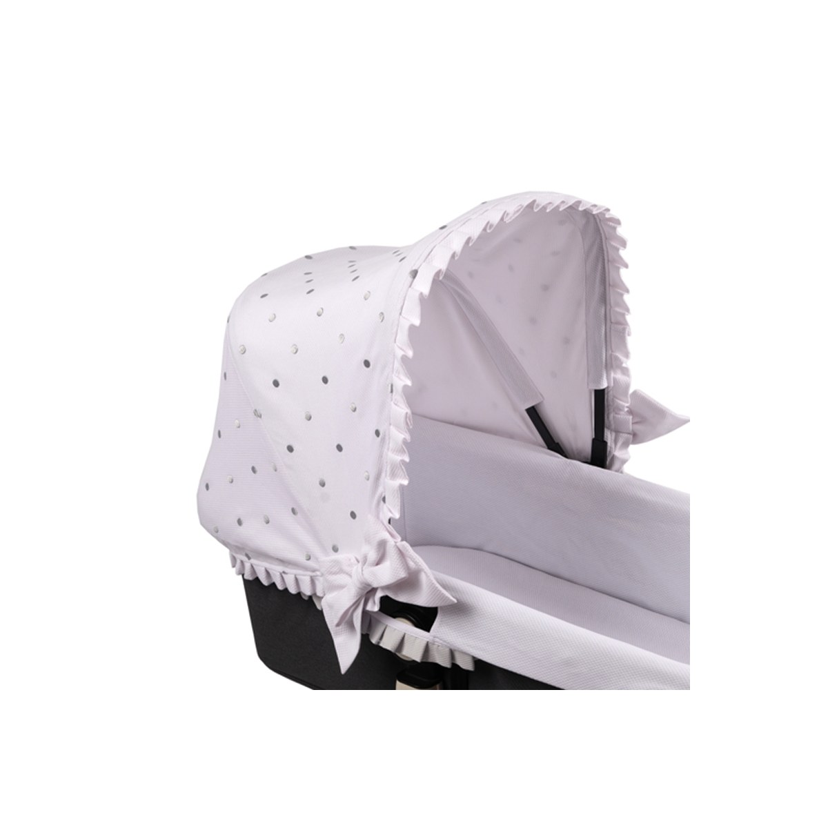 capota bugaboo pique blanco bodoques bordados gris