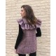 Chaleco cuadro Gales rosa