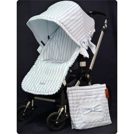 Funda de Silla de Verano Modelo Dori blanco y azul