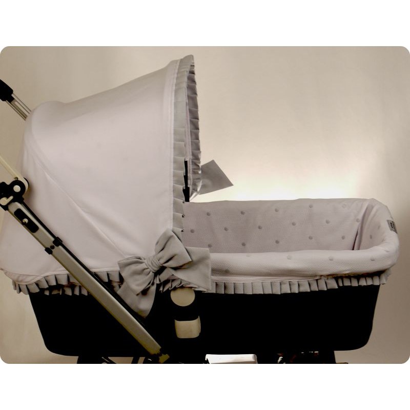 capota bugaboo pique blanco bodoques bordados gris